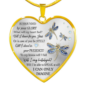 Surrounded By Your Glory Jesus Heart Necklace