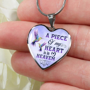 Hummingbird A Piece Of My Heart Necklace