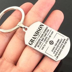 GRANDSON - ALWAYS BE SAFE - KEY CHAIN