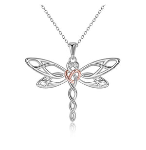 In Loving Memory Of My Dad Dragonfly Necklace | Condolence Gift