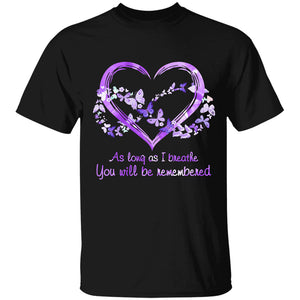As Long As I Breathe - Personalized Custom T-shirt