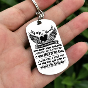 My Wife My Angel Memorial Dog Tag