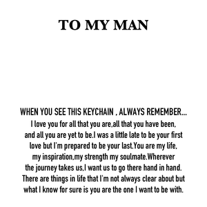 Personalized Initial Couple Keychain "Turns Out, I Like You More Than Originally Planned"