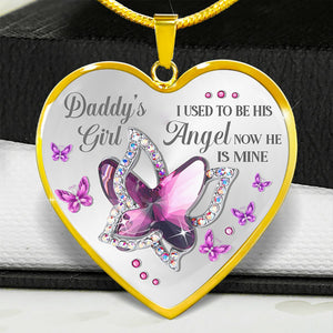 Daddy's Girl Heart Necklace