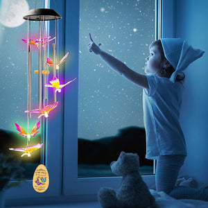 My Love in Heaven Solar Butterfly Wind Chimes