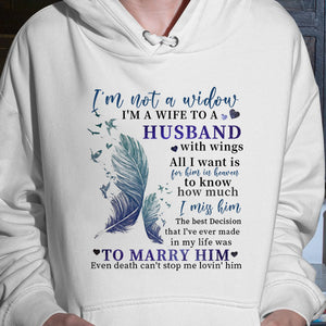 I'm Not A Widow Hooded Sweatshirt
