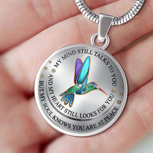 My Mind Still Talks to You Hummingbird Necklace