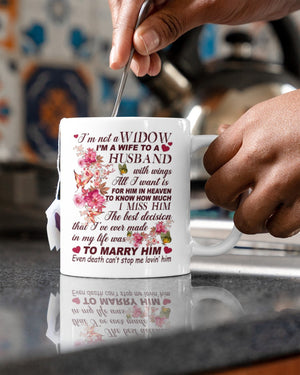 My Husband Has Wings Mug - Loved One Memorial Gift