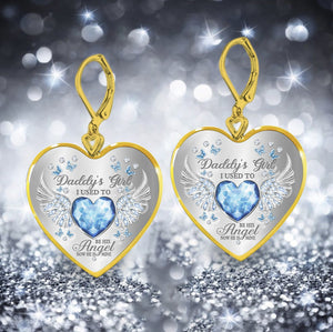 Daddy's Girl Birthstone Heart Earring