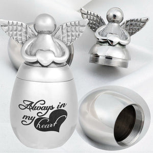 Mini Angel Keepsake Urn for Ashes-Always in My Heart