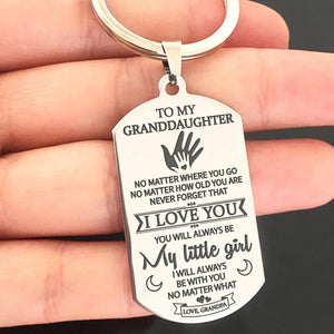 GRANDDAUGHTER - MY LITTLE GIRL - KEY CHAIN