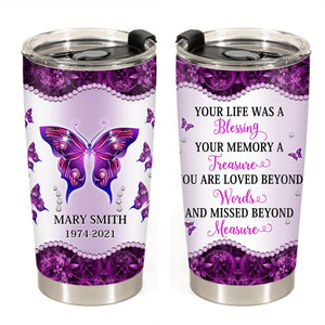 Your Memory A Treasure Personalized Tumbler