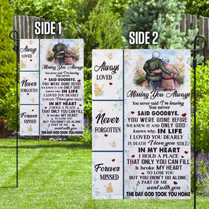 Always Loved Memorial Garden Flag