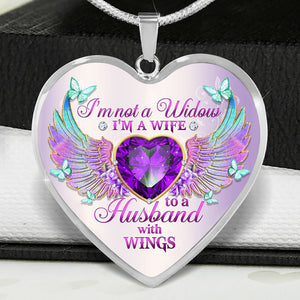 I'm Not A Widow Heart Necklace