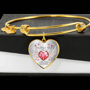 Daddy's Girl Birthstone Heart Bracelet