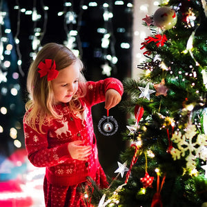 Personalized Metal Angel Picture Frame Memorial Christmas Ornaments