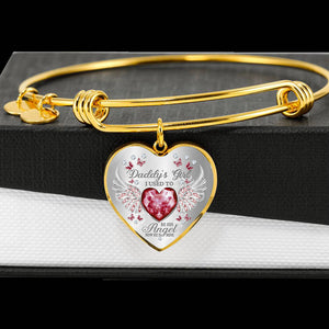 Daddy's Girl Birthstone Heart Bracelet