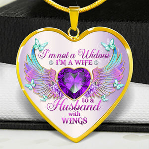 I'm Not A Widow Heart Necklace