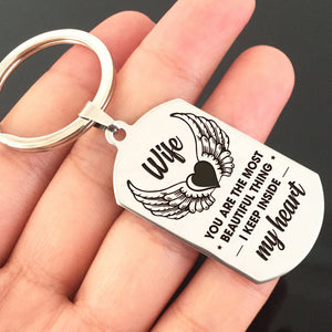 MY WIFE - MY HEART - KEY CHAIN