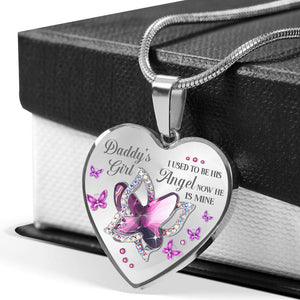 Daddy's Girl Heart Necklace