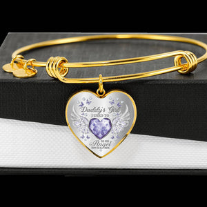 Daddy's Girl Birthstone Heart Bracelet