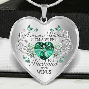 I'm Not A Widow Heart Necklace