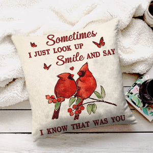 Sometimes I Just Look Up Smile Personalized Pillowcase