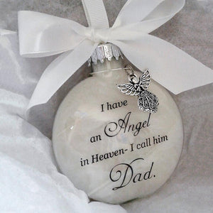 Commemorate ornaments feather ball - Angel In Heaven Memorial Ornament