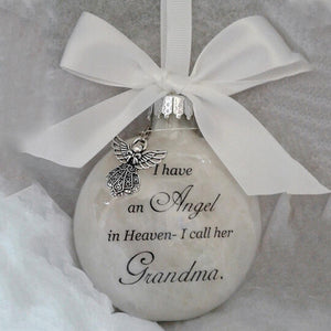 Commemorate ornaments feather ball - Angel In Heaven Memorial Ornament