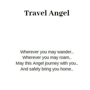 Personalized Guardian Angel Keychain - Travel Angel