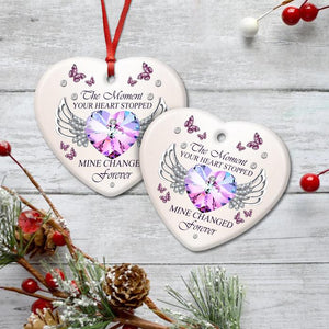 The Moment Your Heart Stopped Memorial Ornament (Porcelain)