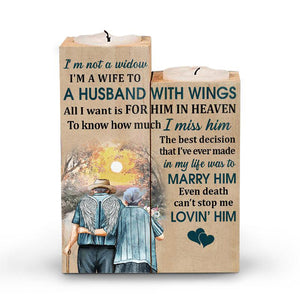 I'm Not A Widow Candle Holder