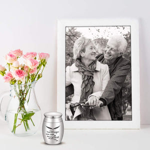 Mini Keepsake Urn for Ashes-Your Wings were Ready, But My Heart was Not