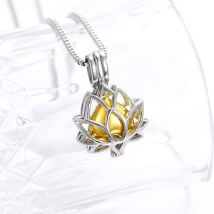 Lotus Flower Ashes Pendant Necklace