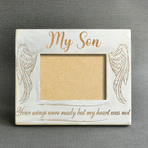 Engraved Memorial Wood Photo Frame
