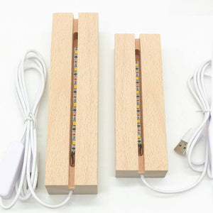 The Day God Took You Home - Personalized 3D LED Light Wooden Base - Memorial Gift For Family Members
