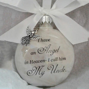 Commemorate ornaments feather ball - Angel In Heaven Memorial Ornament