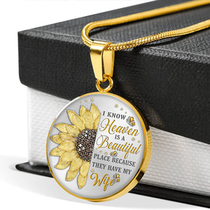 I Know Heaven is A Beautiful Place Necklace