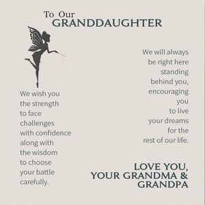 To Our Granddaughter-Live Your Dreams Dragonfly Necklace