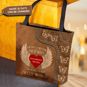 Personalized I'm Not A Widow Tote Bag