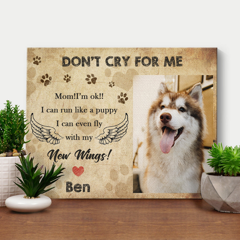 Don't Cry For Me, Mom!! I'm OK - Personalized Horizontal Poster