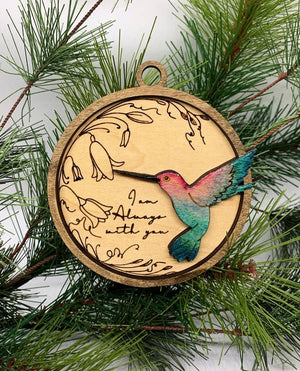 Handmade memorial ornament with Cardinals- We Are Always With You💖