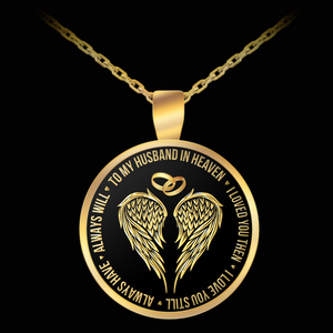 To My Husband In Heaven Necklace