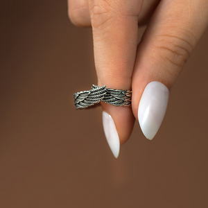 Hug From Heaven Wing Memorial Ring