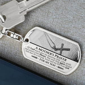 To My Son Keychain - A Mother's Prayer