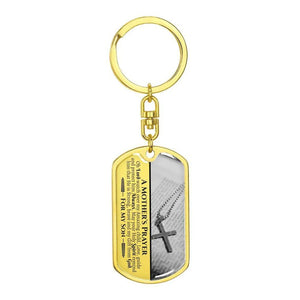 To My Son Keychain - A Mother's Prayer