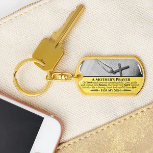 To My Son Keychain - A Mother's Prayer