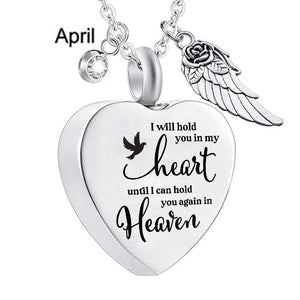 I Will Hold You In My Heart Urn Necklace