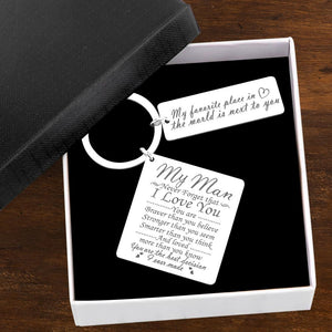 Calendar Keychain - To My Man - Never Forget That I Love You