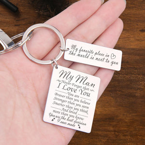 Calendar Keychain - To My Man - Never Forget That I Love You